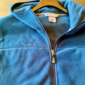 Columbia Men’s Hooded Blue Fleece Full Zip
